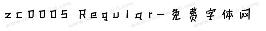 zc0005 Regular字体转换